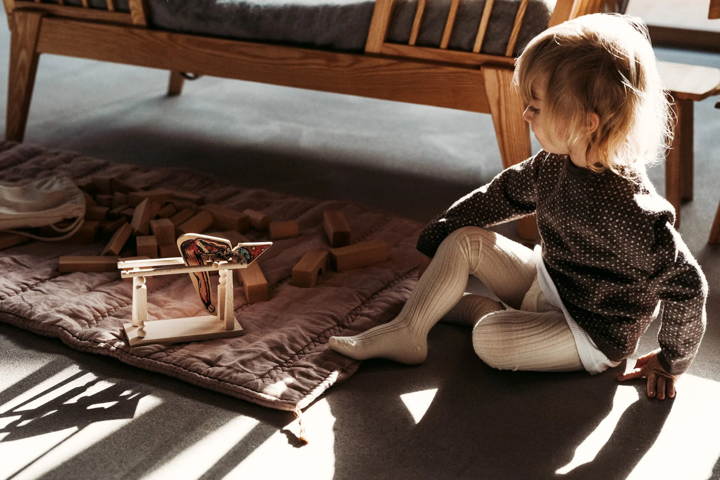 Wooden Toy Acrobat Girl