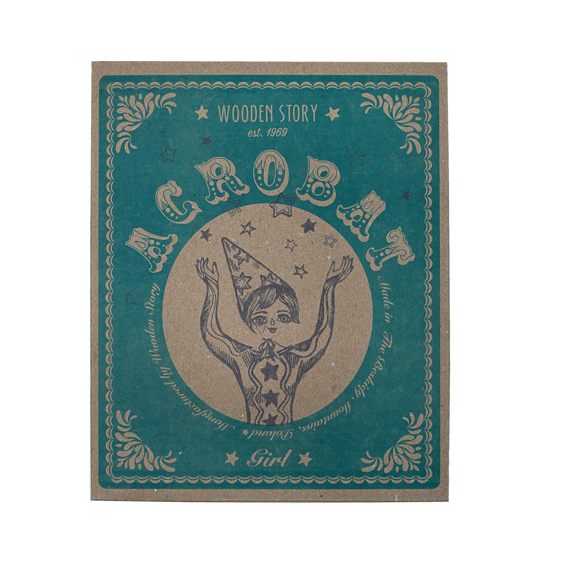 Wooden Toy Acrobat Girl